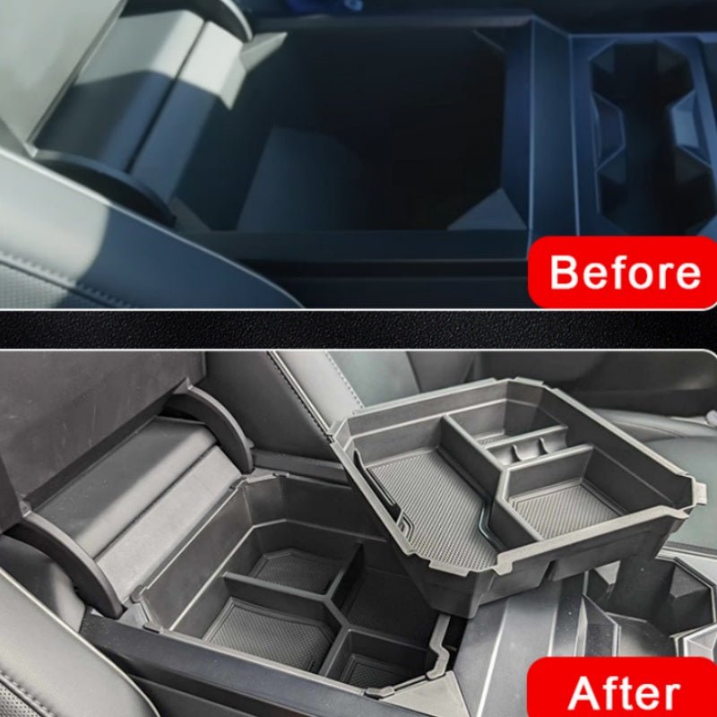Double-layer Center Console Storage Tray for Cybertruck