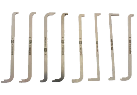 Dangerfield EXTENDED Top of Keyway TOK Tension Wrench Set + Case