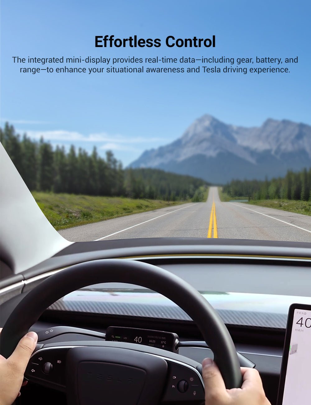 Gear Shift Stalks Heads Up Display for Model 3 Highland / Model Y Juniper | TESERY