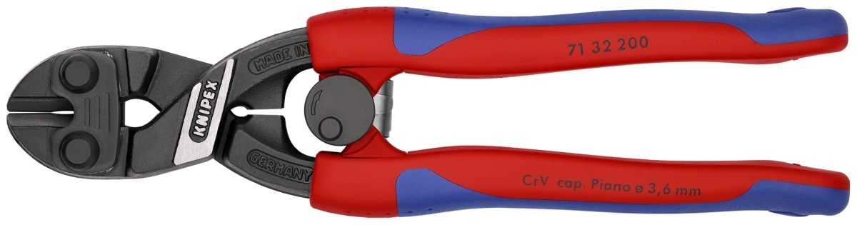 Knipex CoBalt® High Leverage Compact Bolt Cutters 8