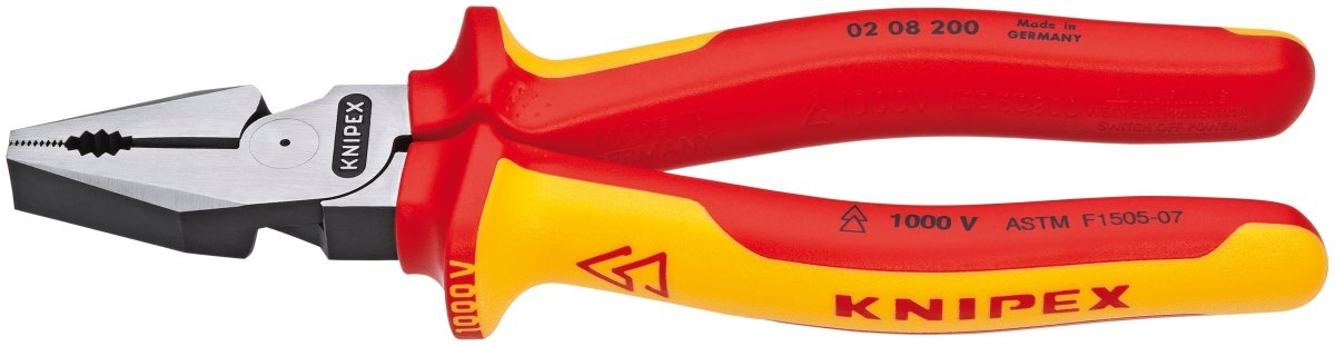 Knipex High Leverage Combination Pliers 1000V Insulated 8