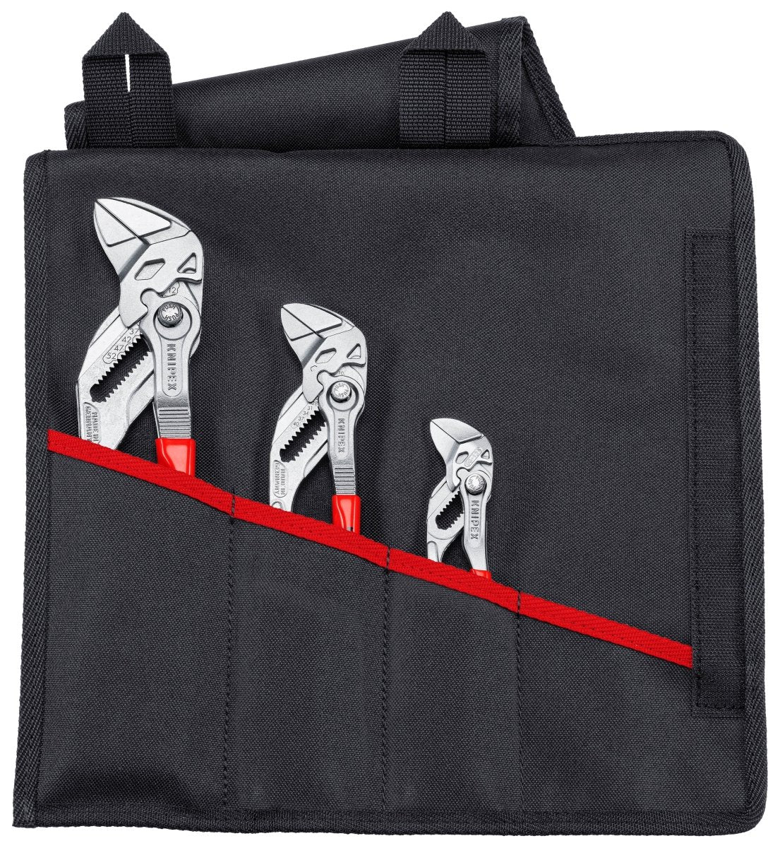 Knipex Pliers Wrench Set In Tool Roll 3 Pieces 00 19 55 S6