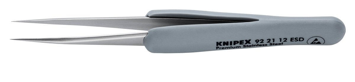 Knipex Stainless Needle Point Tips Precision Tweezers ESD 3 1/2
