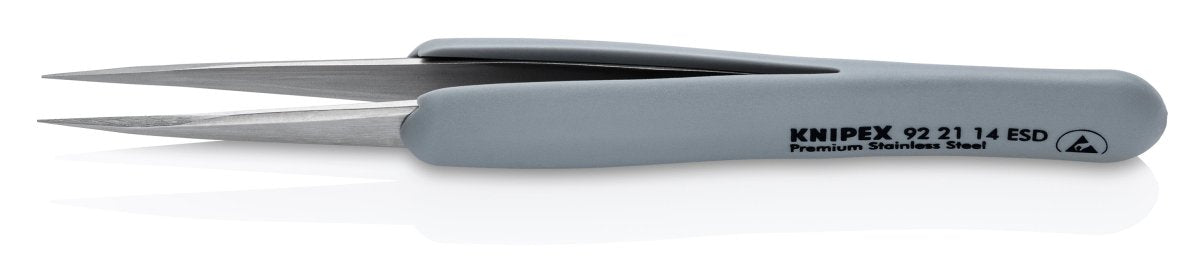 Knipex Stainless Steel Pointed Tips Precision Tweezers ESD 4