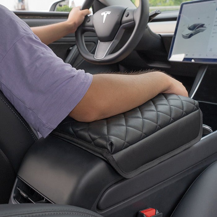 Leather Armrest Cover for Tesla Model 3 Highland / Model Y Juniper