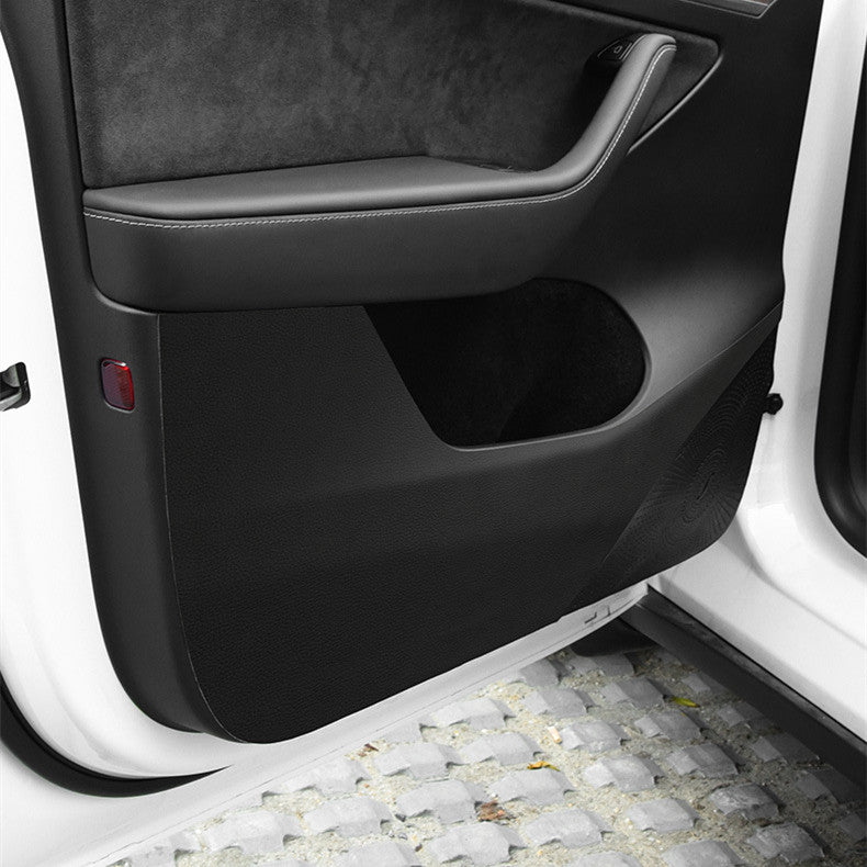 Leather Door Protector Anti-Kick Mat for Tesla Model Y 2020-2025.03