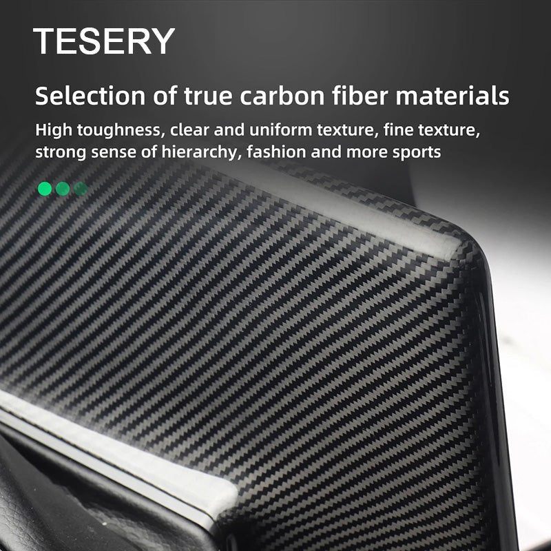Model 3 / Y Display Cover - Carbon Fiber Interior Mods
