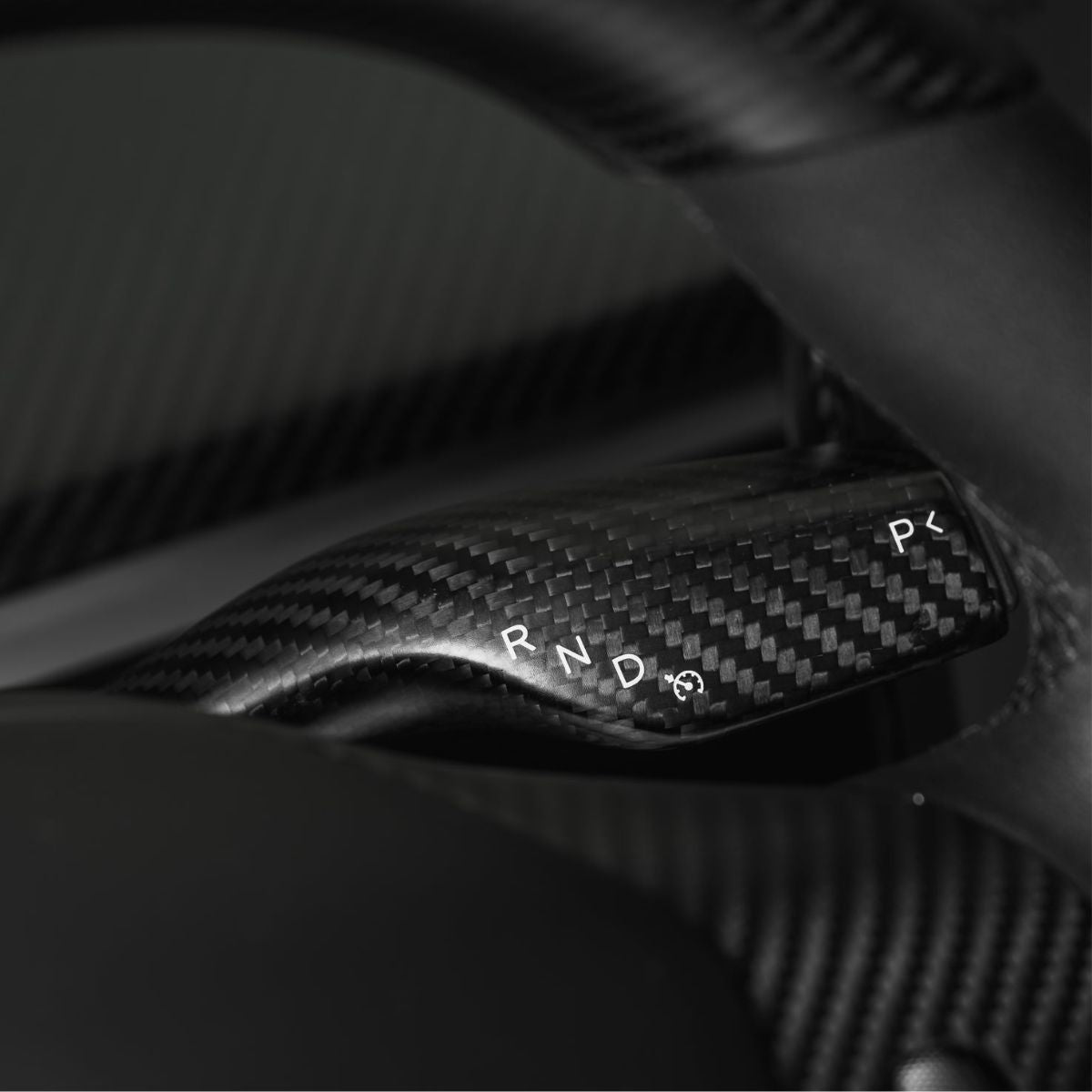 TESERY Model 3 / Y Stalks Turn Signal Cover - Dry Carbon Fiber Interior Mods