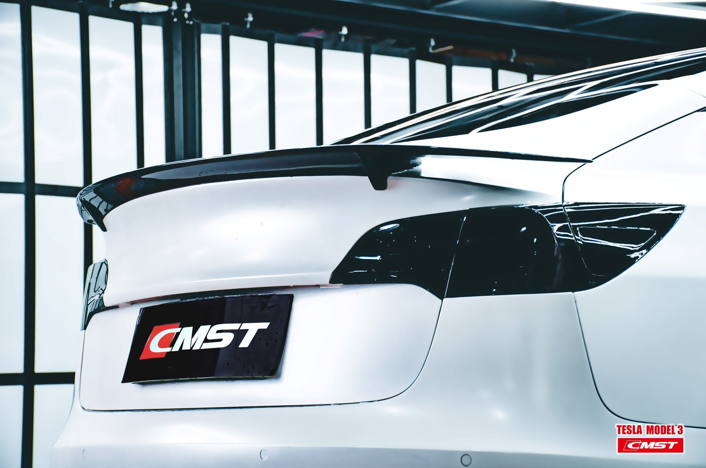 TESERY Tesla Model 3 Carbon Fiber Rear Spoiler Ver.3