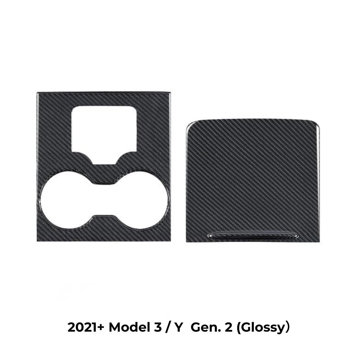Tesla Model 3 / Y Center Console Wrap Cover (Gen. 1 & 2 & 3) - Carbon Fiber Interior Mods