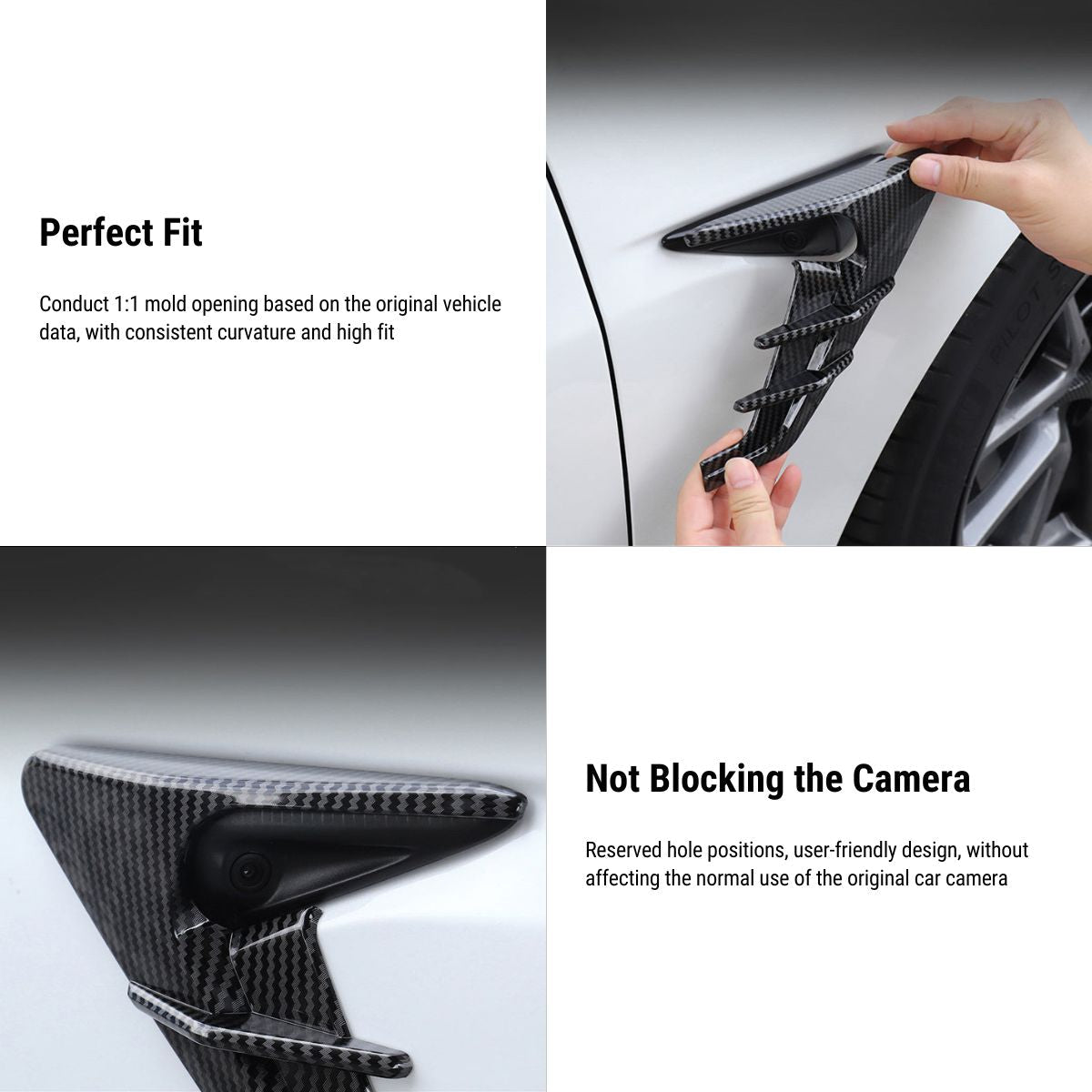 TESERY Thunder Side Camera Cover for Model 3/Y | 2 Colors
