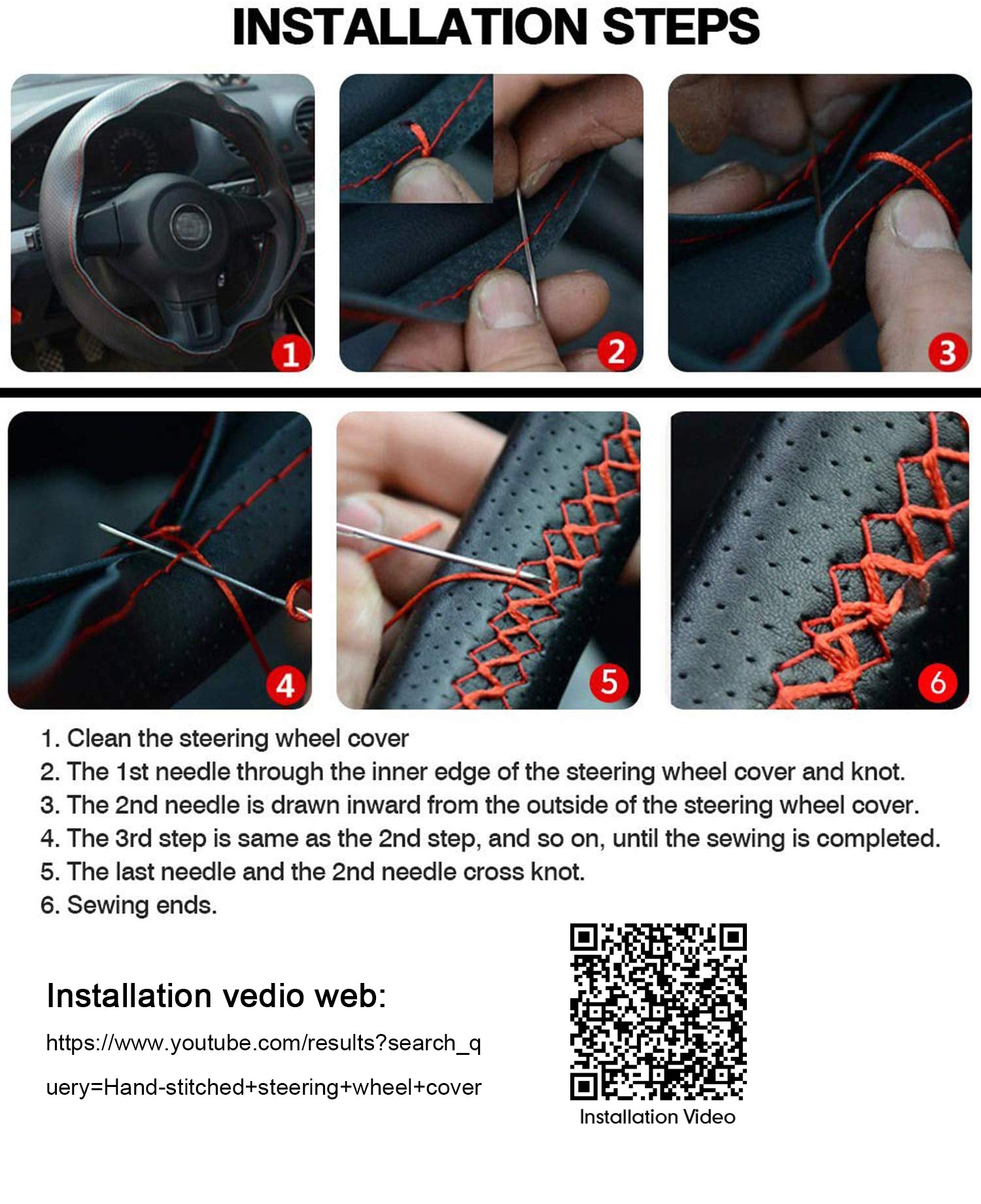 TESERY Alcantara Steering Wheel Cover for Model Y Juniper / Model 3 Highland