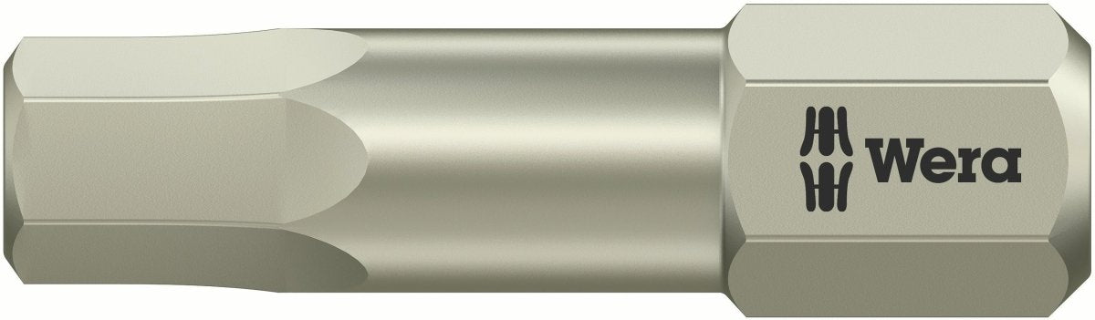 Wera 3840/1 TS SW Stainless Steel Hex Screwdriver Bit 05075604001