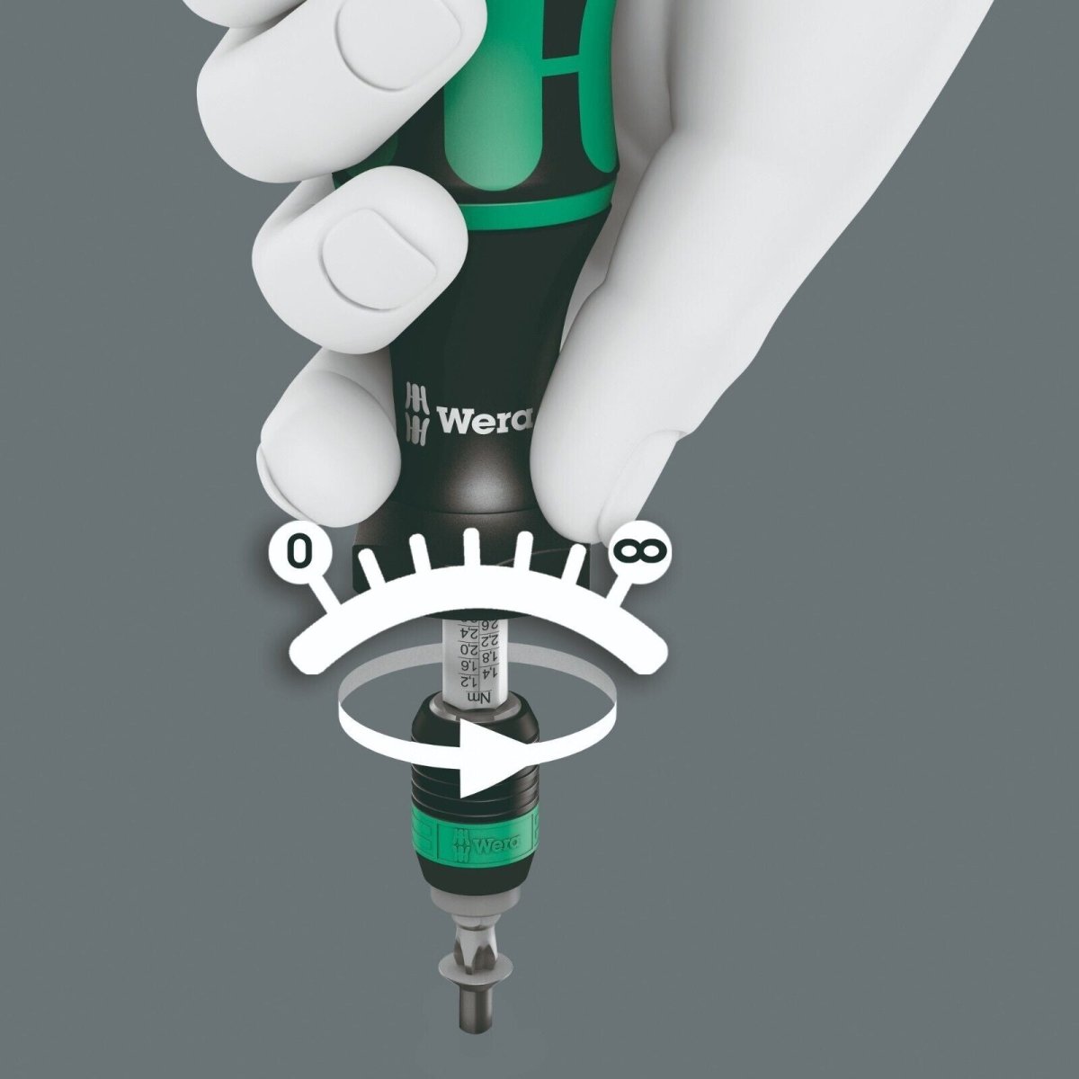 Wera 7440 Adjustable Torque Screwdriver 0.3 - 1.2 Nm 1/4