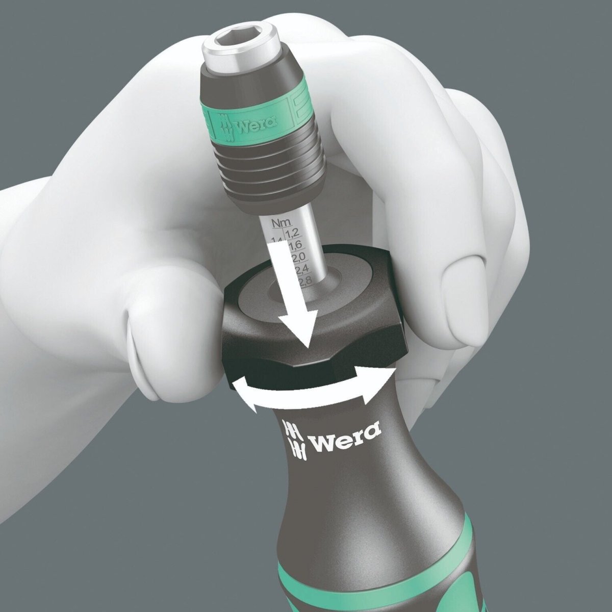 Wera 7440 Adjustable Torque Screwdriver 0.3 - 1.2 Nm 1/4