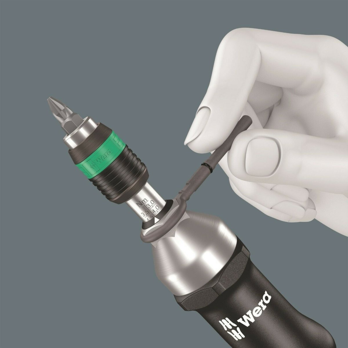 Wera 7443 Adjustable Pistol Grip Torque Screwdriver 4 - 8.8 Nm 1/4