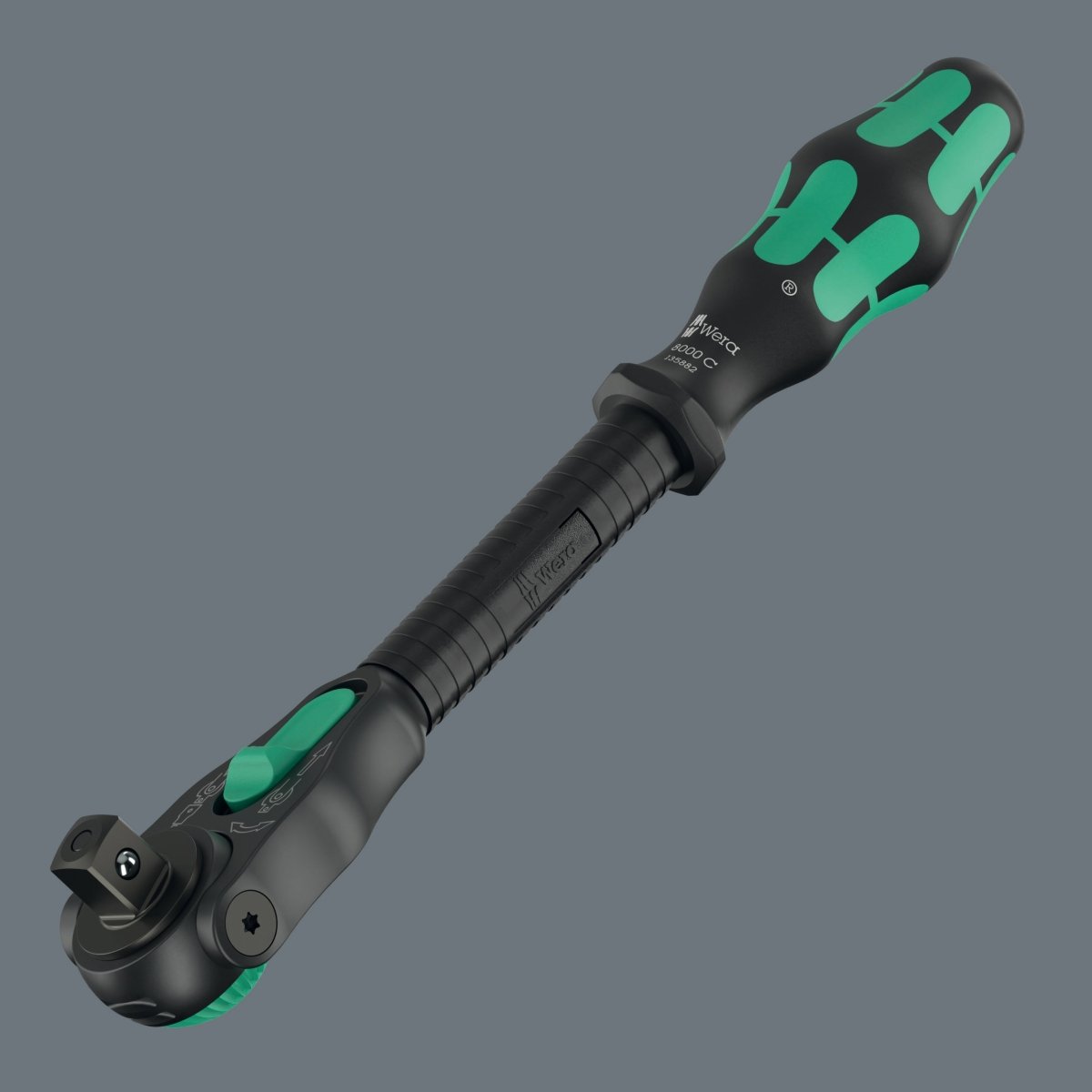Wera 8000 C Black Edition Zyklop Speed Ratchet Wrench 1/2