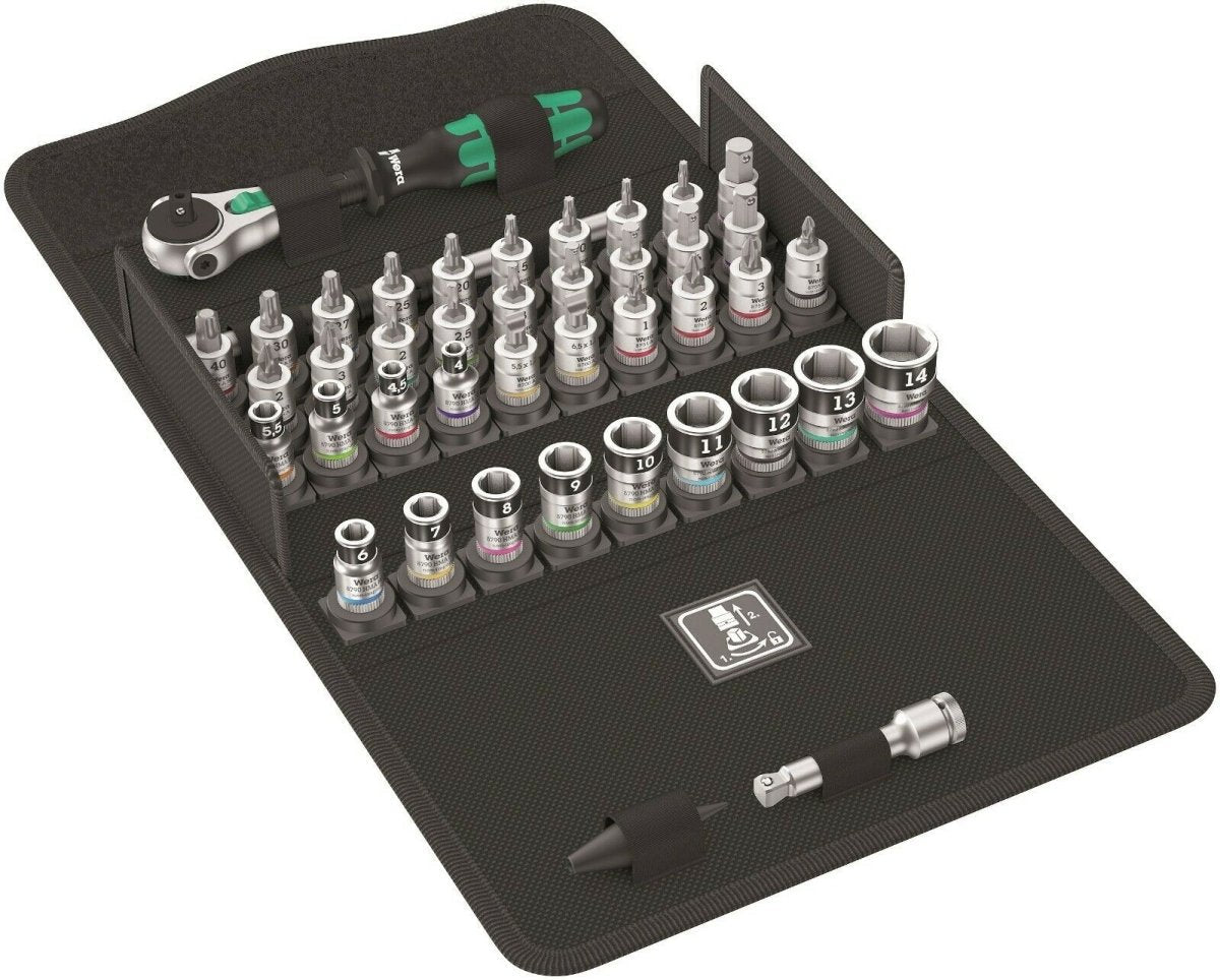 Wera 8100 SA All In Zyklop Speed Ratchet Set HF 1/4