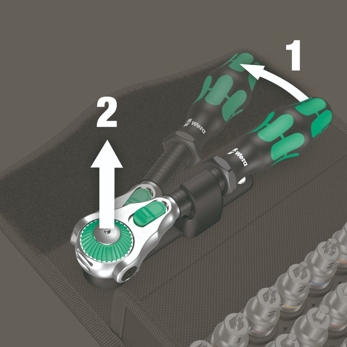 Wera 8100 SB All In Zyklop Speed Ratchet Set HF 3/8