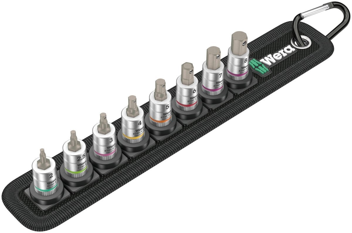 Wera 8740 Belt A 2 Zyklop In-Hex-Plus Socket Set 1/4