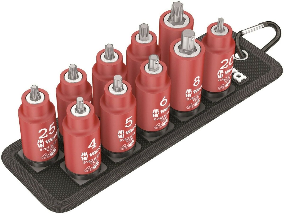 Wera 8767 B VDE HF Belt B VDE 1 Zyklop TORX® Socket Set 3/8