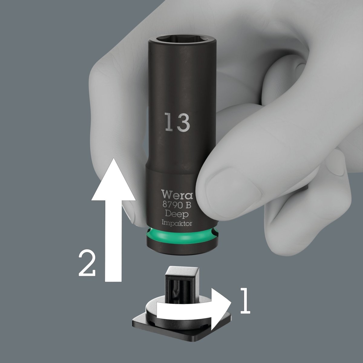 Wera 8790 B Impaktor Deep Set 1 Socket Set 3/8