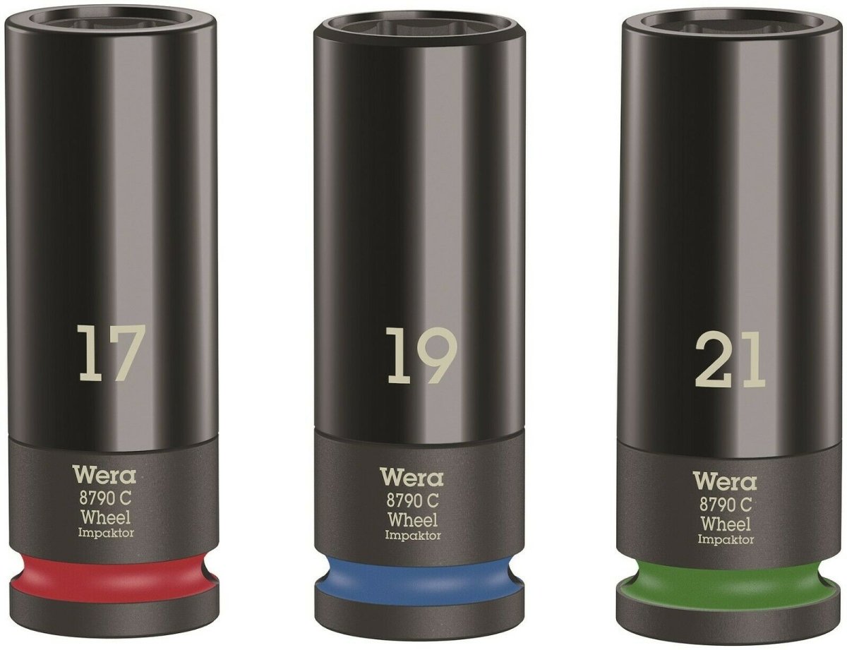 Wera 8790 Wheel Impaktor C Set 1 Socket Set 3 Piece 1/2