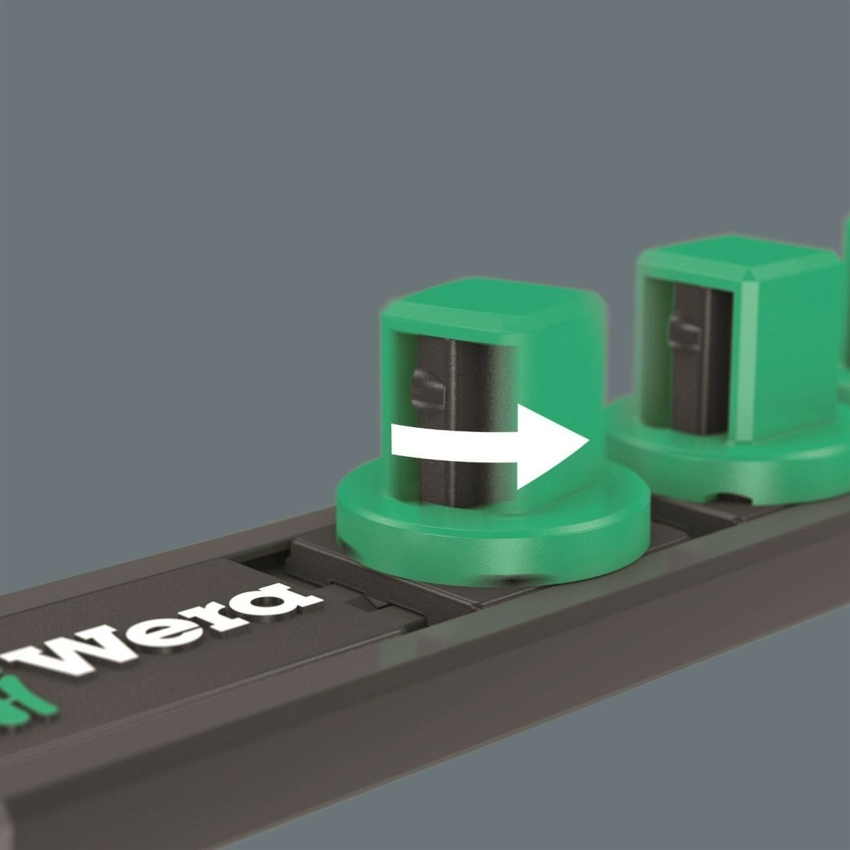 Wera B 4 Zyklop Magnetic Rail Socket Set 3/8