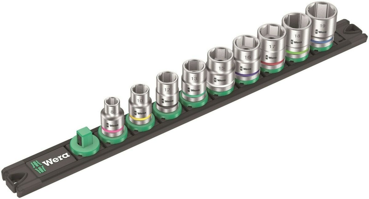 Wera B 4 Zyklop Magnetic Rail Socket Set 3/8