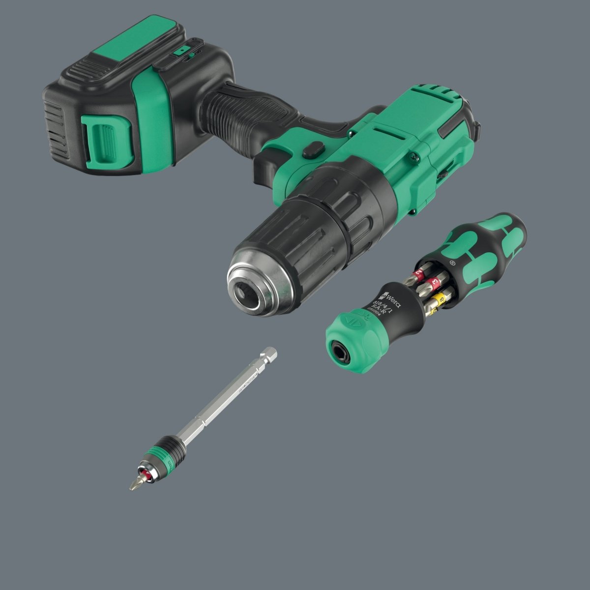 Wera Kraftform Kompakt 25 RA-R Ratcheting Screwdriver Set With Pouch 05051515001