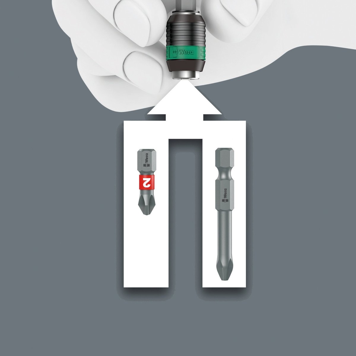 Wera Kraftform Kompakt 26 RA-R Ratcheting Screwdriver Set With Pouch 05051516001