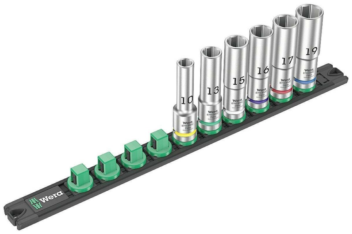 Wera Zyklop Magnetic Socket Rail C Deep 1 Set 1/2