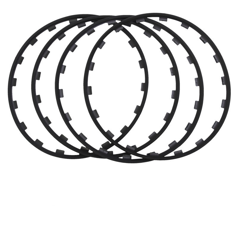 DuPont Nylon Wheel Rim Protectors for Tesla | 4-Piece Set | 5 Colors | Curb Rash Guard | Impact Resistant