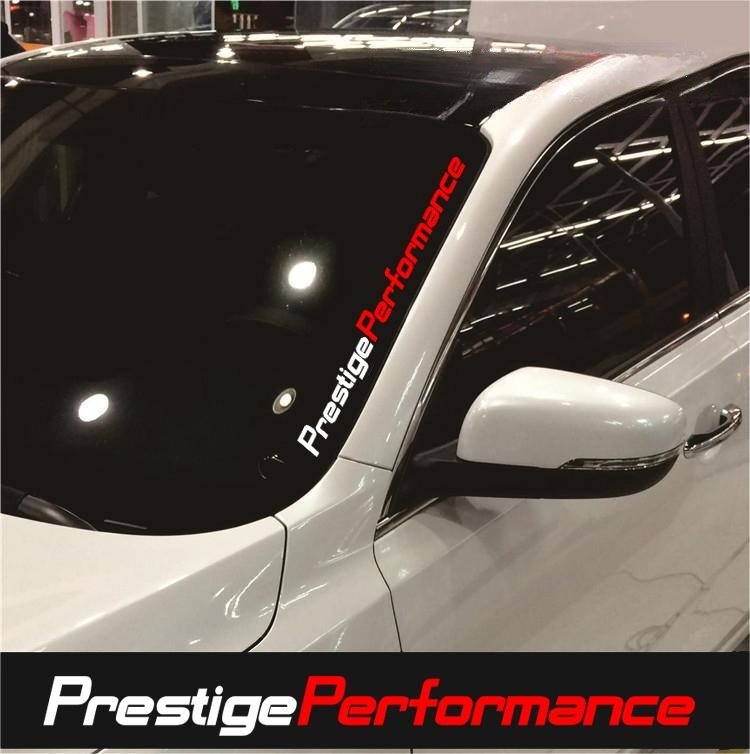 Windshield Sun Visor Decal Strips (2-Pack) | UV Protection | 9 Colors | Anti-Glare