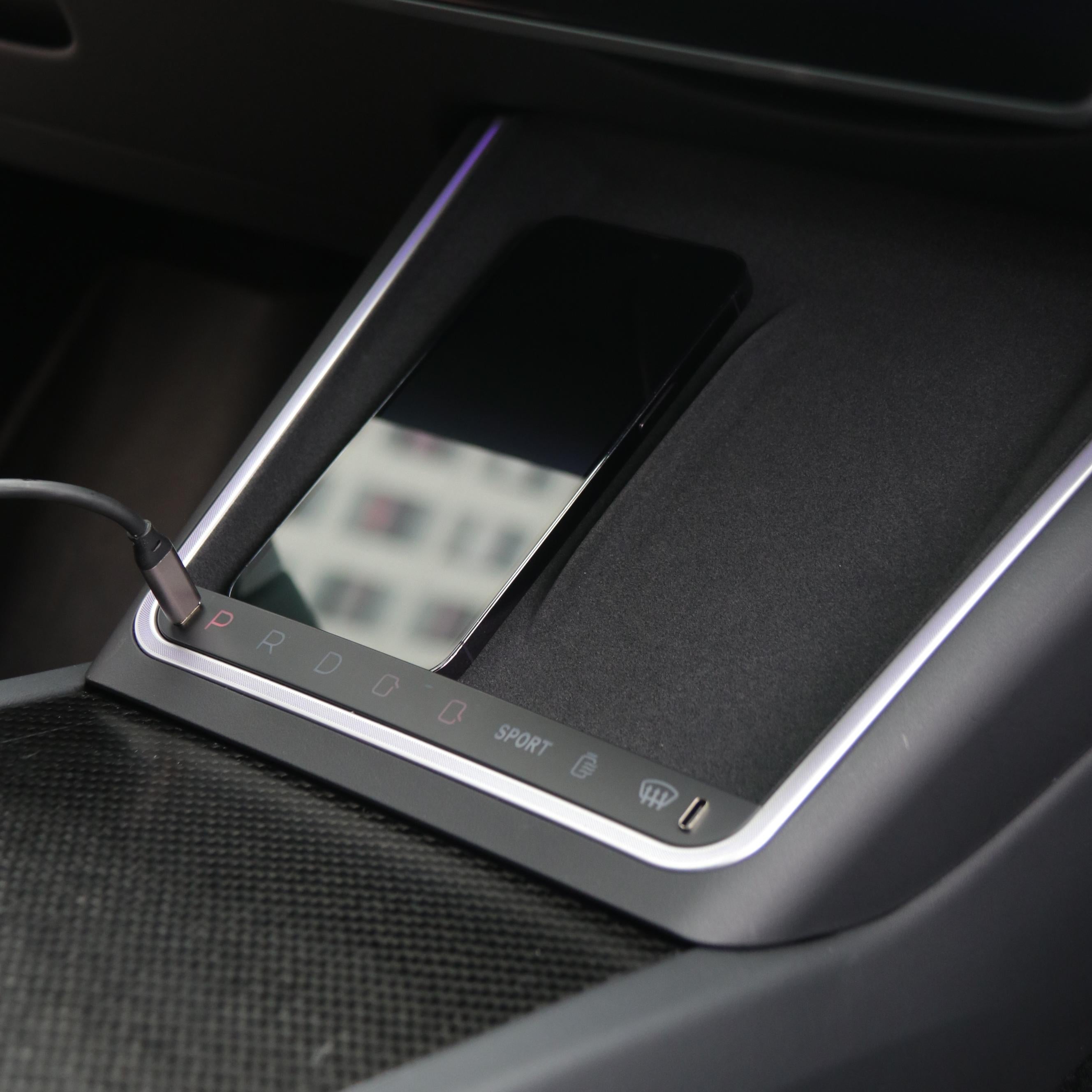 TESERY Wireless Charging Smart Button with Ambient Light for Model 3 Highland / Y Juniper