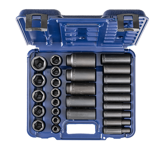Wright Tool 6 Point Standard & Deep Impact Socket Set 1/2