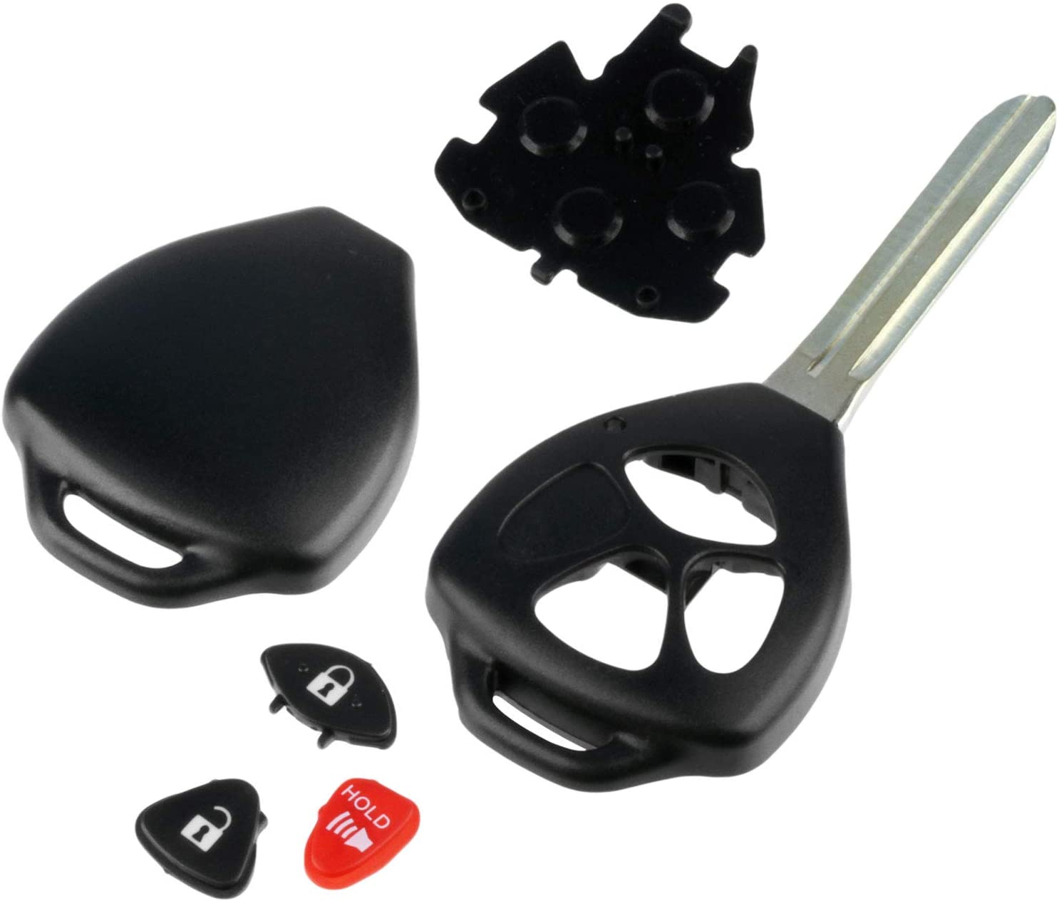 Toyota Corolla Camry Matrix Scion Venza Yaris 3Btn Remote Key Head Shell Replacement for FCC ID: HYQ12BBY, MOZB41TG, GQ4-29T