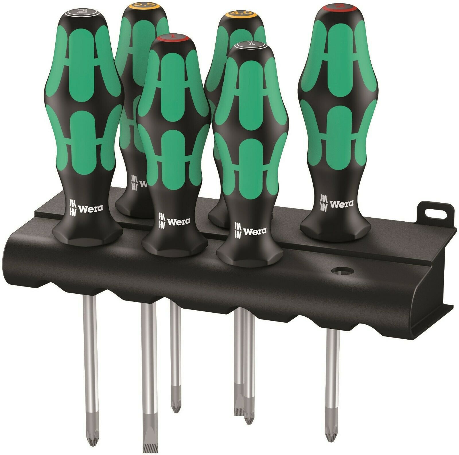 Wera 335/350/355/6 Kraftform Plus Lasertip Screwdriver Set 6 Piece 05105622001