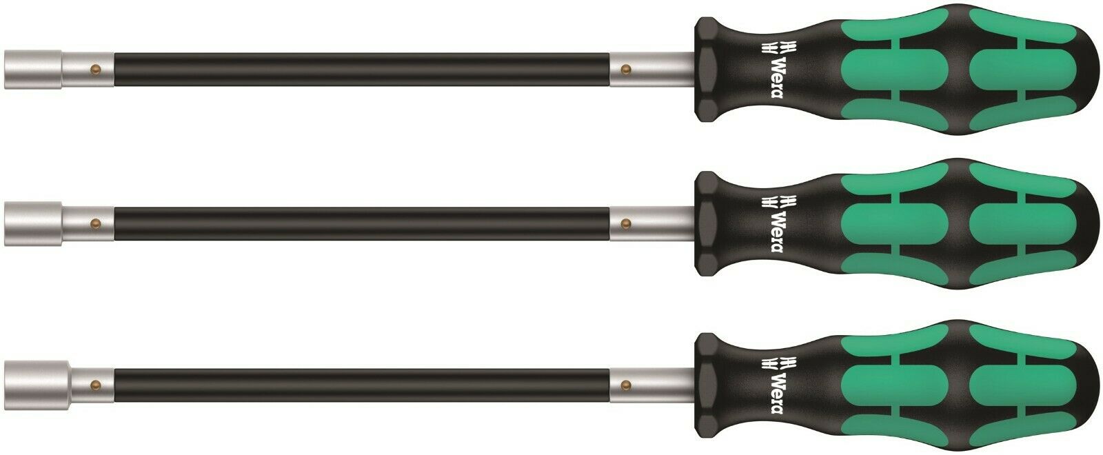 Wera 391/3 Kraftform Plus Flexible Nut Driver Set 3 Piece Metric 05135311001