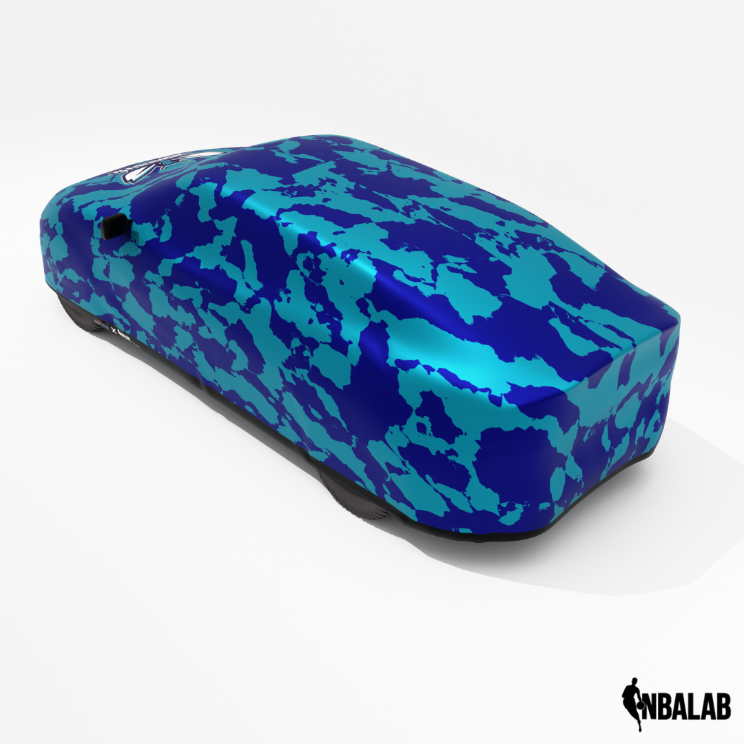 Officially Licensed Charlotte Hornet Comouflage Car Covers – Indoor & Outdoor | NBA Protection | HeroCovers
