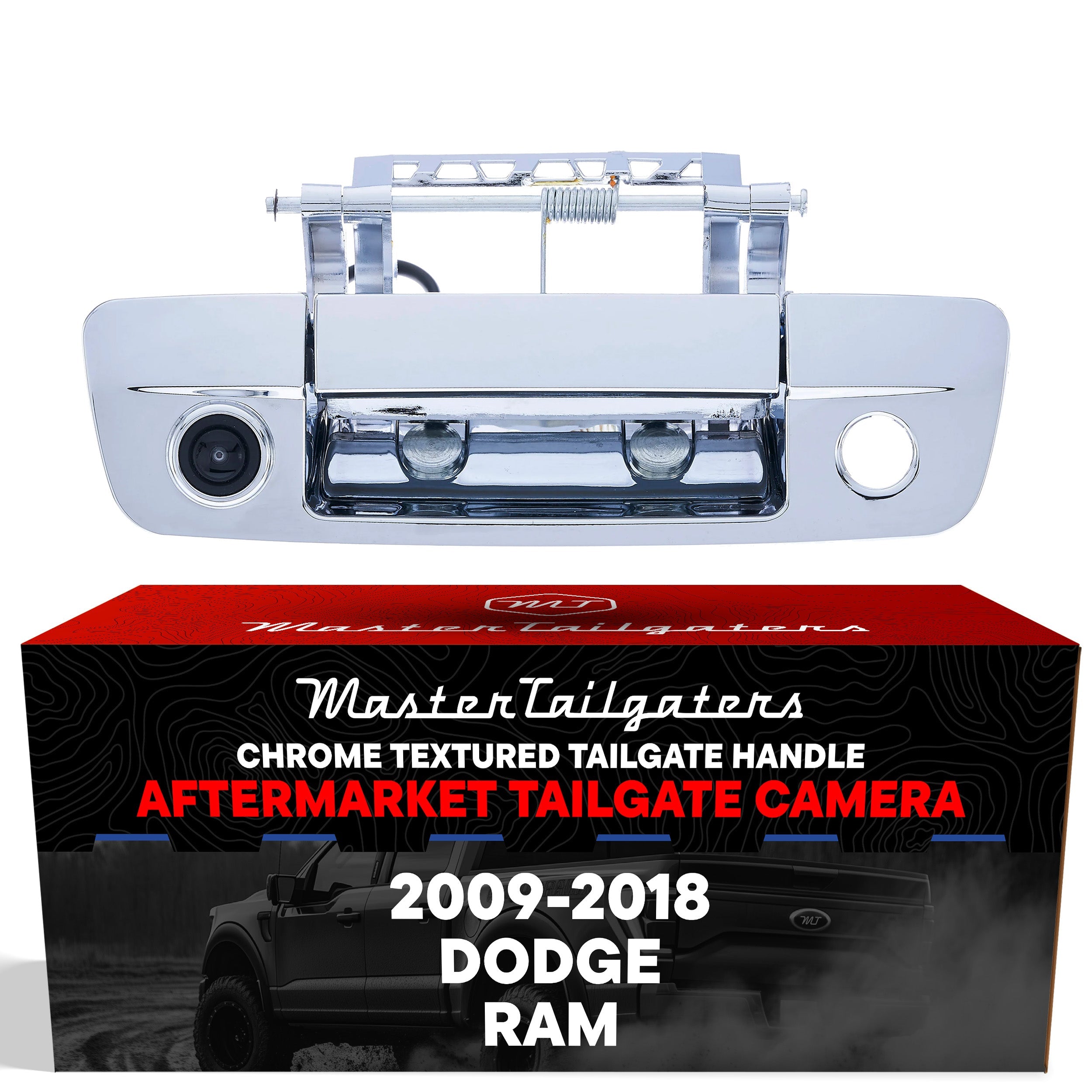Dodge Ram (2009-2018) Chrome Replacement Tailgate Handle with Backup Camera