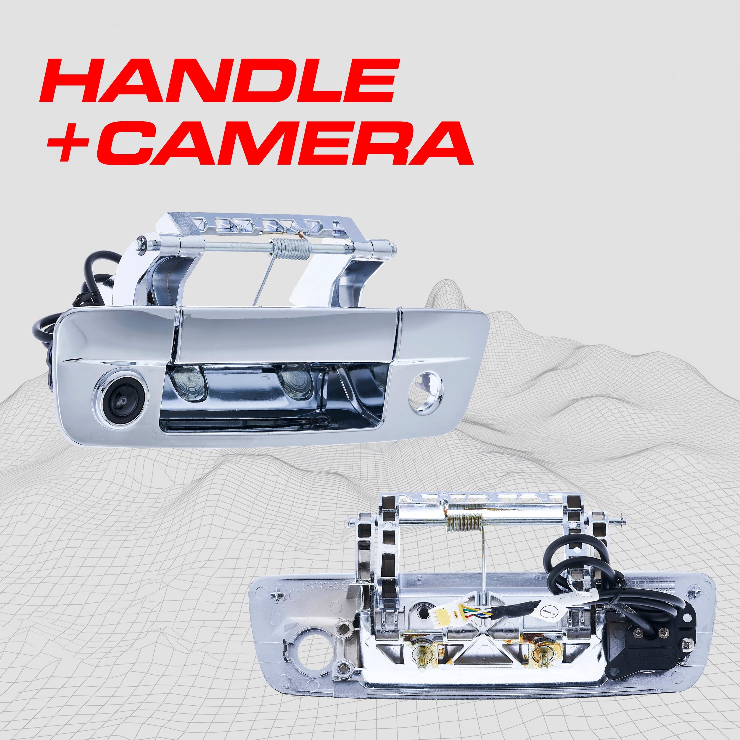 Dodge Ram (2009-2018) Chrome Replacement Tailgate Handle with Backup Camera
