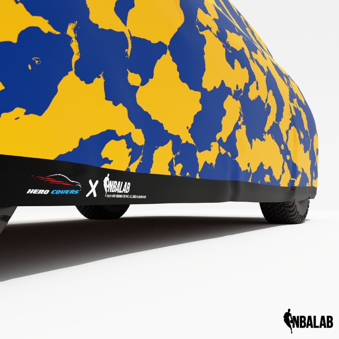Officially Licensed Warriors Comouflage Car Covers – Indoor & Outdoor | NBA Protection | HeroCovers