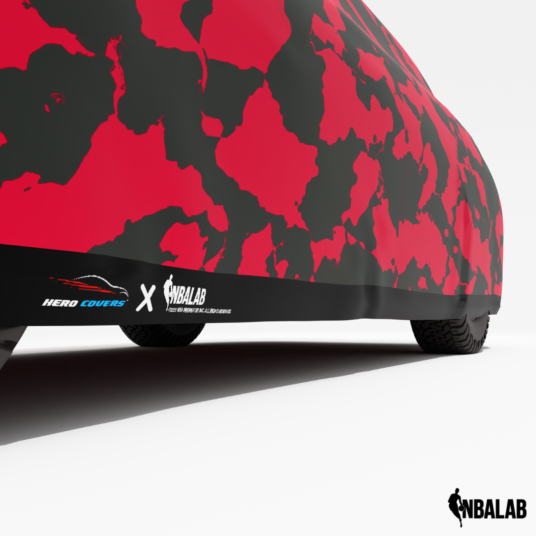 Officially Licensed Houston Rockets Comouflage Car Covers – Indoor & Outdoor | NBA Protection | HeroCovers