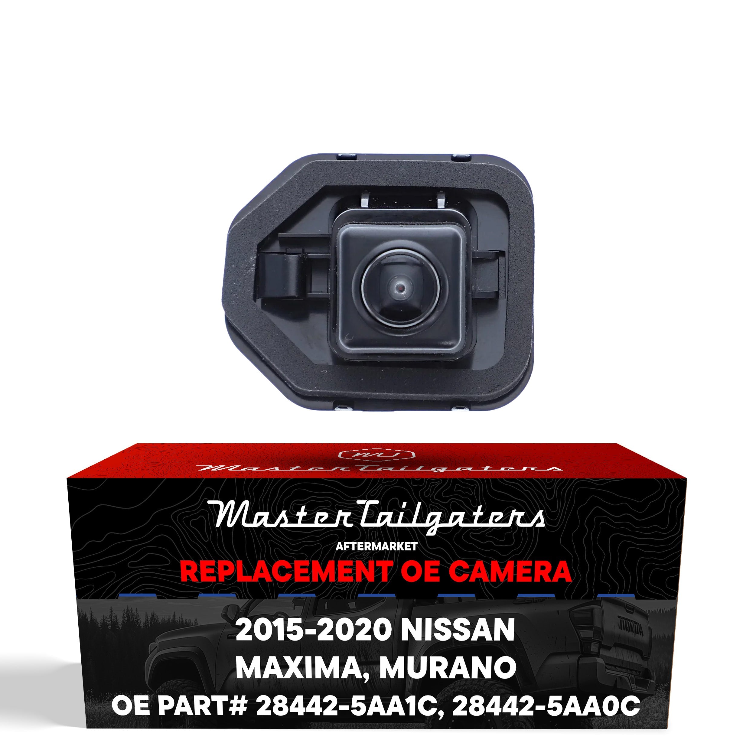 Nissan Murano (2015-2018), Maxima (2016-2018) w/o AVM OEM Replacement Backup Camera OE Part # 28442-5AA0C, 28442-5AA1C