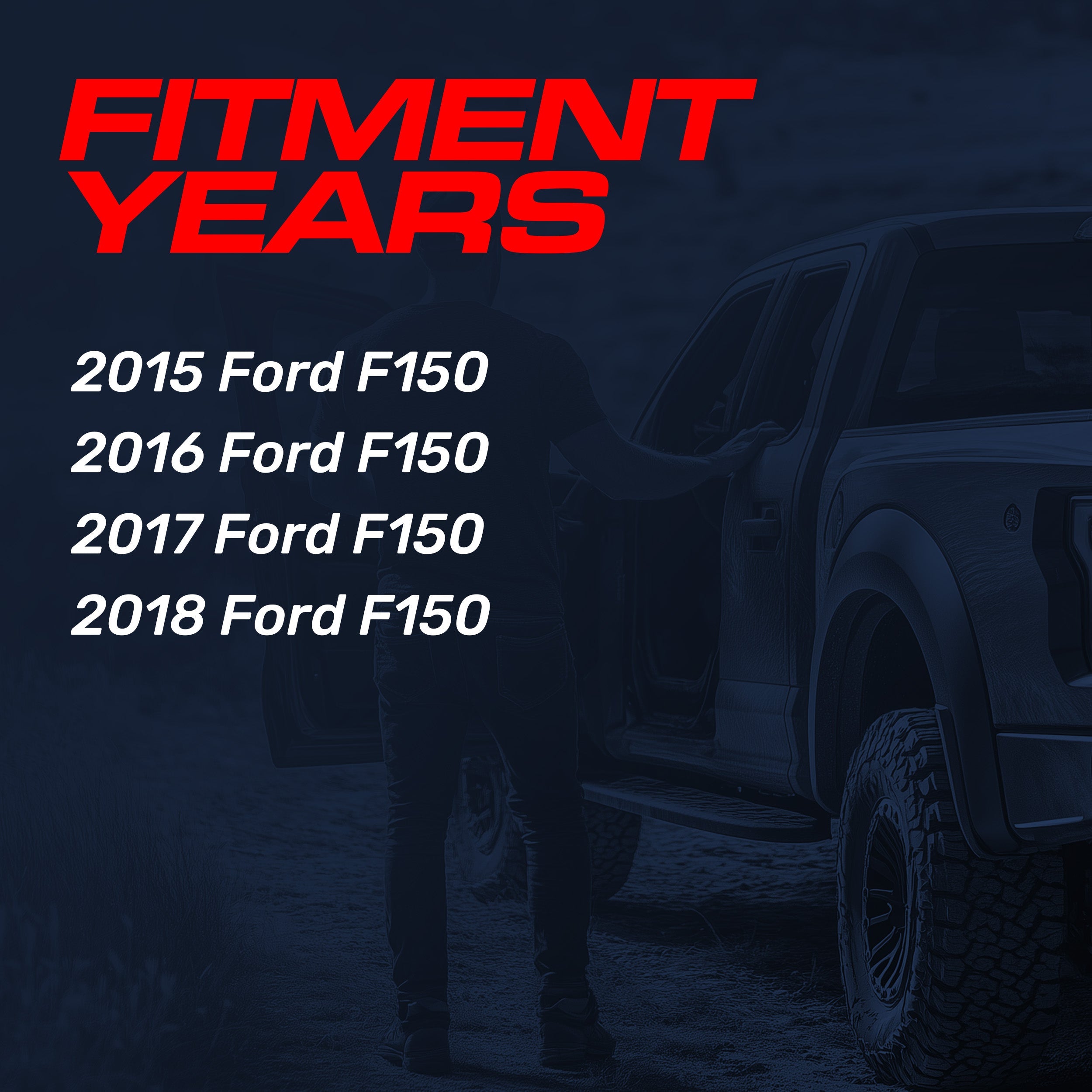 Ford F150 (2015-2018) Black Replacement Tailgate Handle with Backup Camera