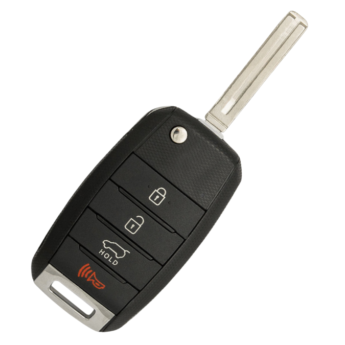 Kia Optima 2014-2015 4-Button Remote Flip Key NYODD4TX1306-TFL, Fit to P/N: 95430-2T560, 315 MHz – Aftermarket High-Quality