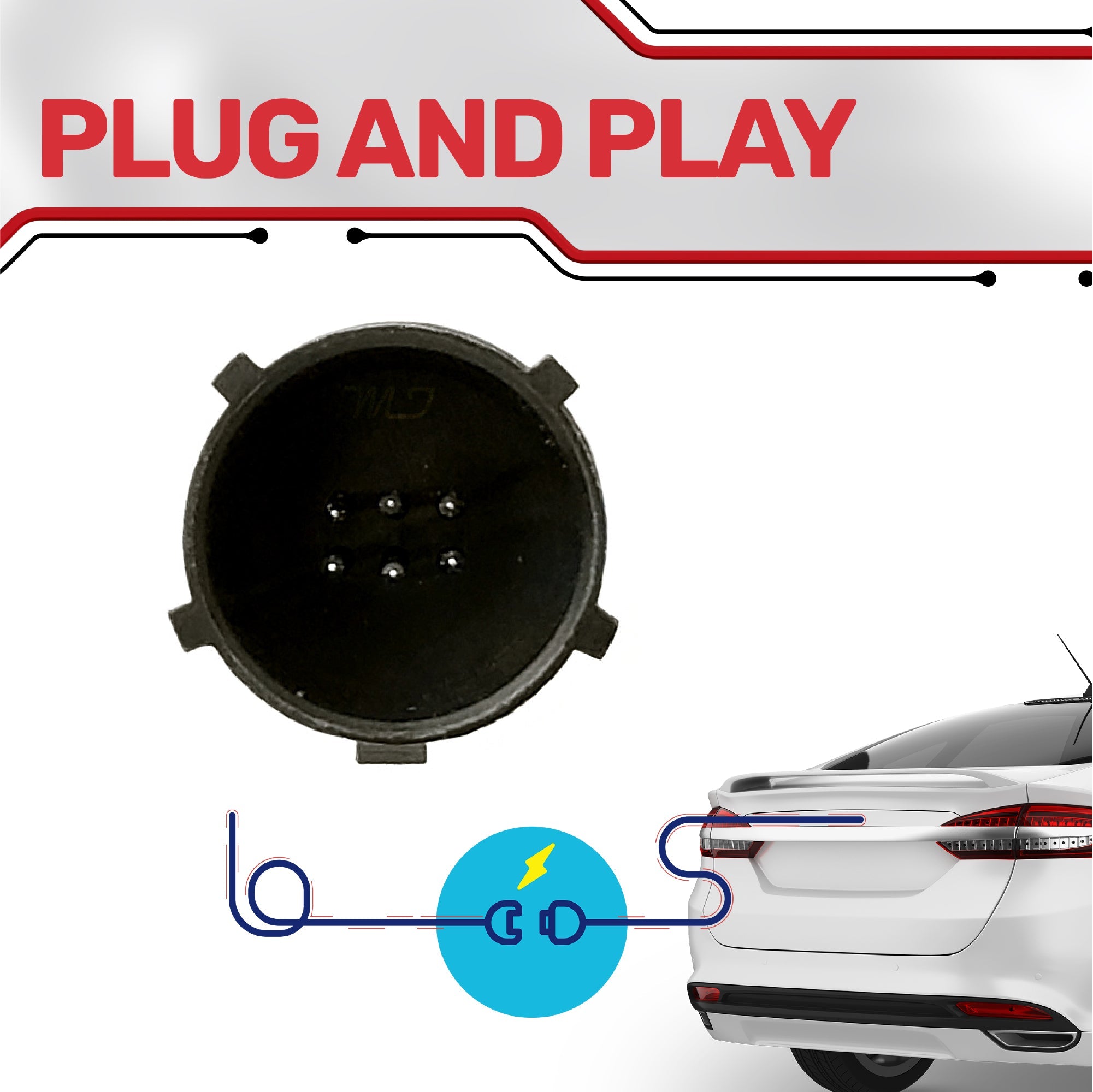 Chrysler 300 Sedan (2015-2023) OEM Replacement Backup Camera OE Part # 68386753AC, 68386753AD, 68210237AA