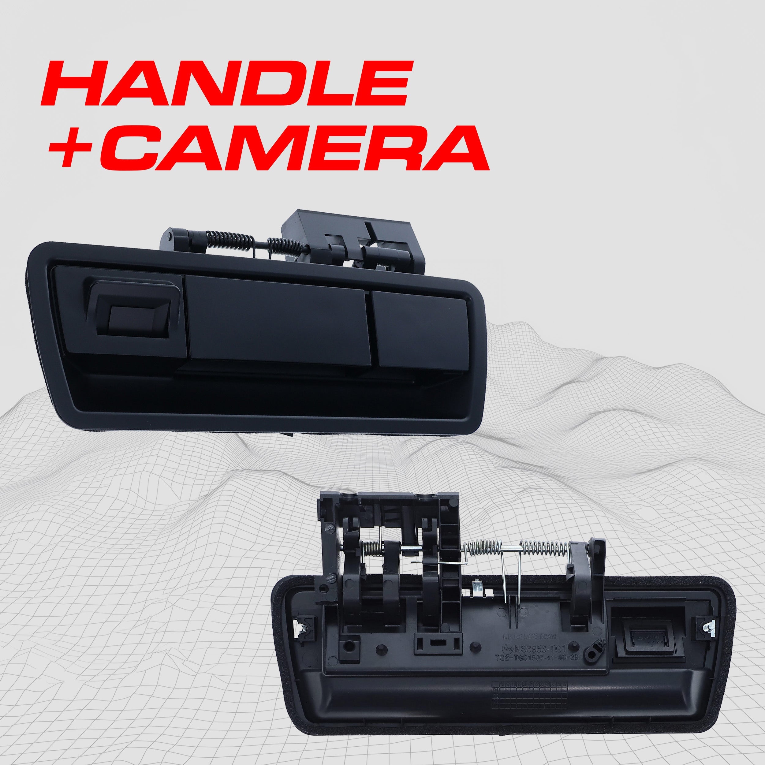 Nissan Armada (2004-2015) Black Replacement Tailgate Handle with Backup Camera
