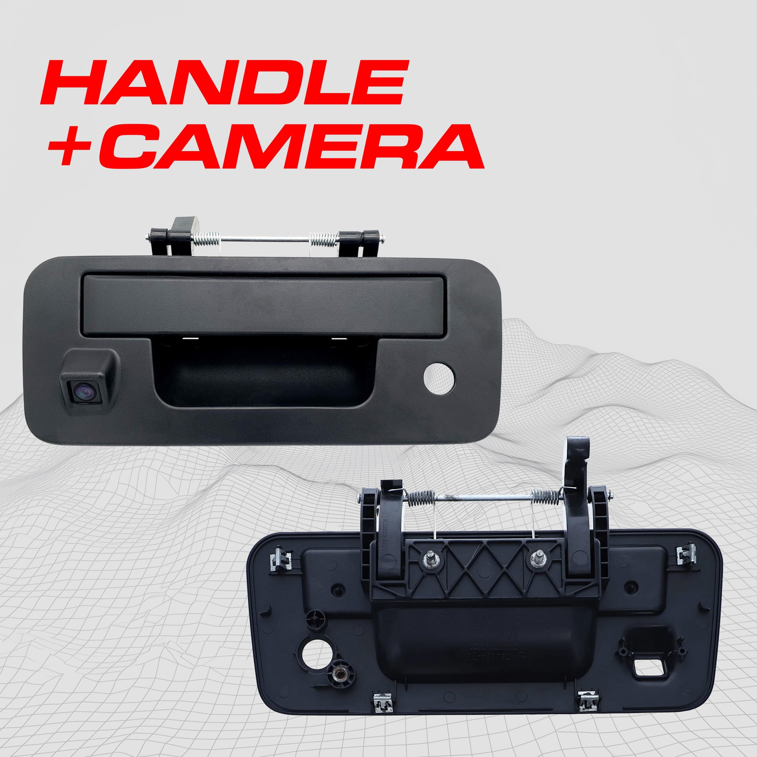 Nissan Titan (2013-2015) Black Replacement Tailgate Handle with Backup Camera